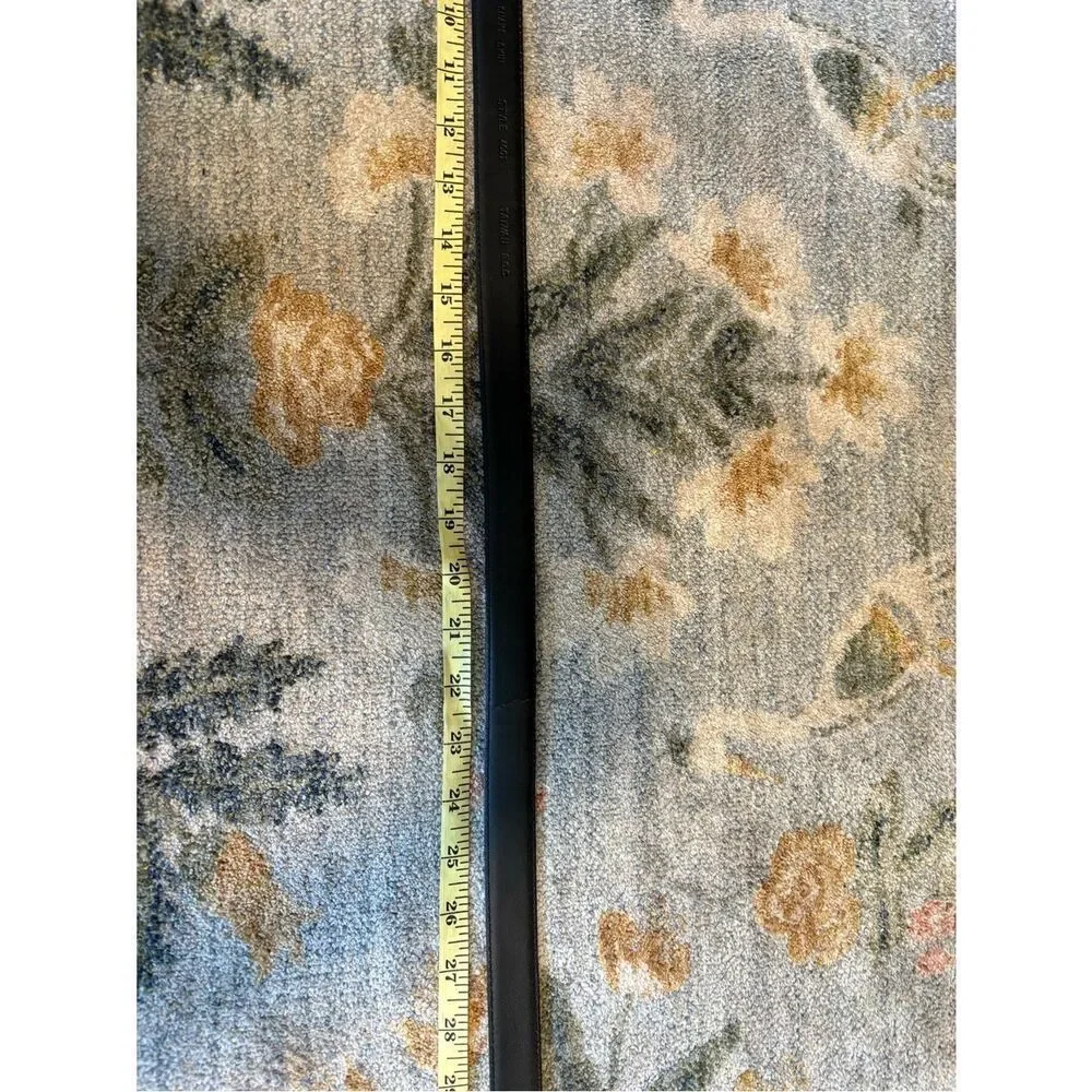 Genuine snakeskin Leather Black Belt 38 Vintage Flaw Alfani